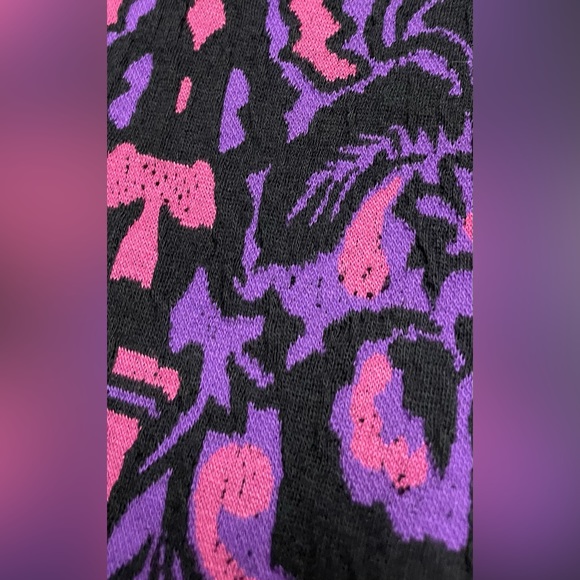 Free People Dress sleeveless pink purple black Amelia patterned - Picture 4 of 5